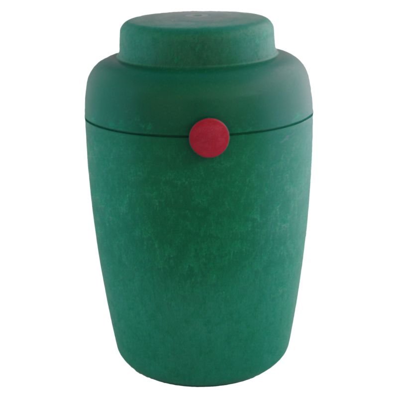 ECO-BIO urne green-red Danish Biofiber