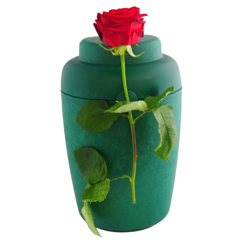 ECO-BIO urne green-rose Danish Biofiber