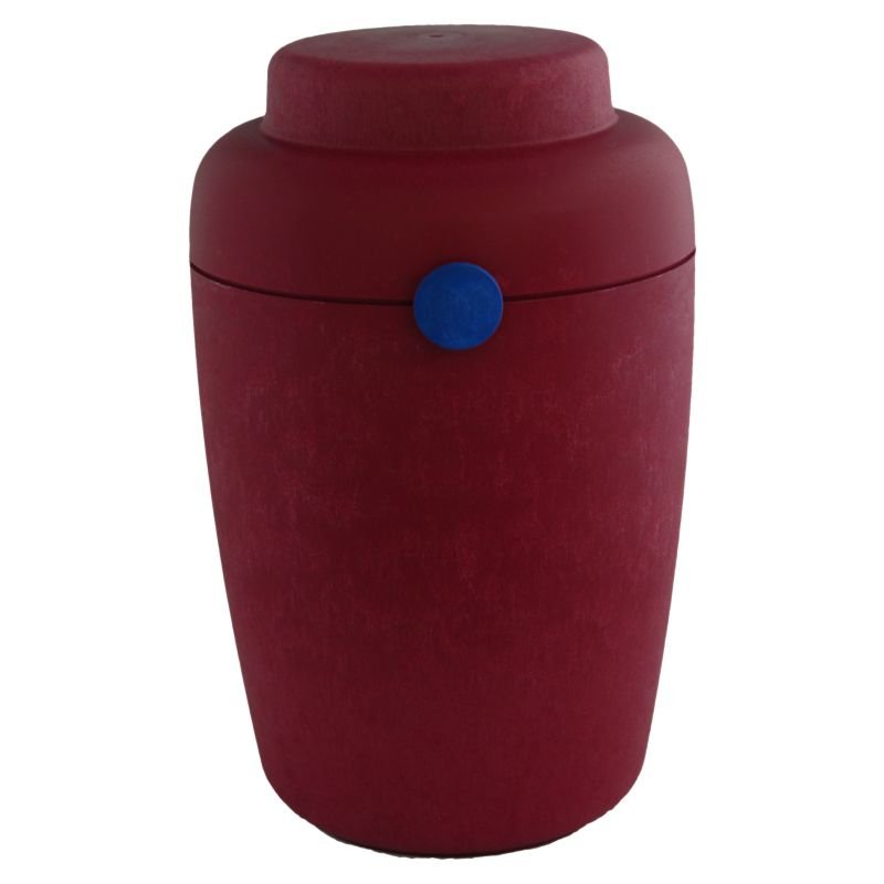 ECO-BIO urne red-blue Danish Biofiber