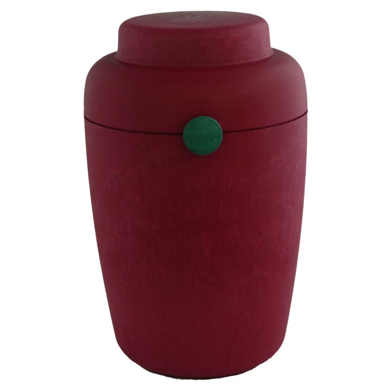ECO-BIO urne red-green Danish Biofiber
